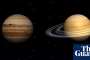 Jupiter and Saturn meet in closest ‘great conjunction’ since 1623